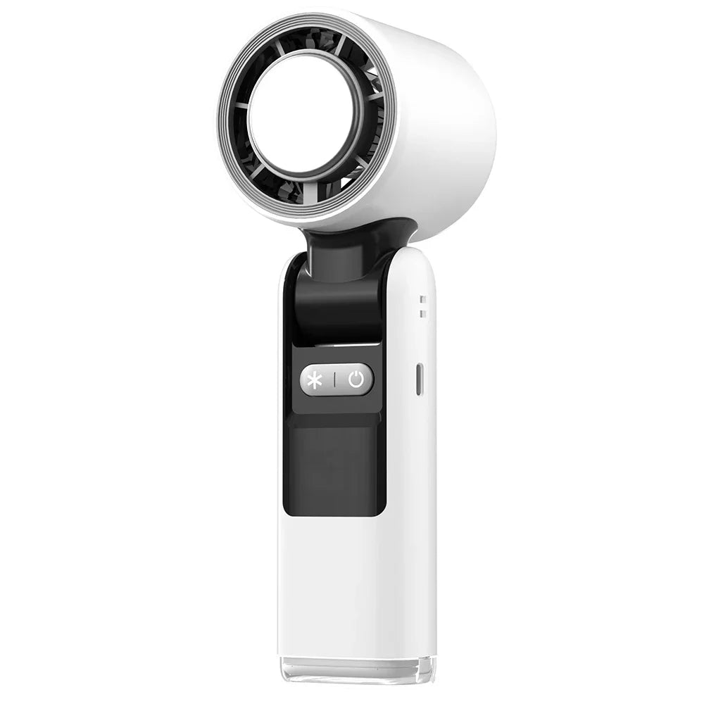 4000mAh Portable Handheld Turbo Fan, 199 Gear Wind Rechargeable Handheld Fan, Semiconductor refrigeration Air Turbo Cooling Fan