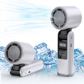 4000mAh Portable Handheld Turbo Fan, 199 Gear Wind Rechargeable Handheld Fan, Semiconductor refrigeration Air Turbo Cooling Fan